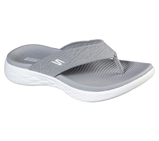 Chanclas Skechers Mujer - On the GO 600 Gris UBOVQ5374